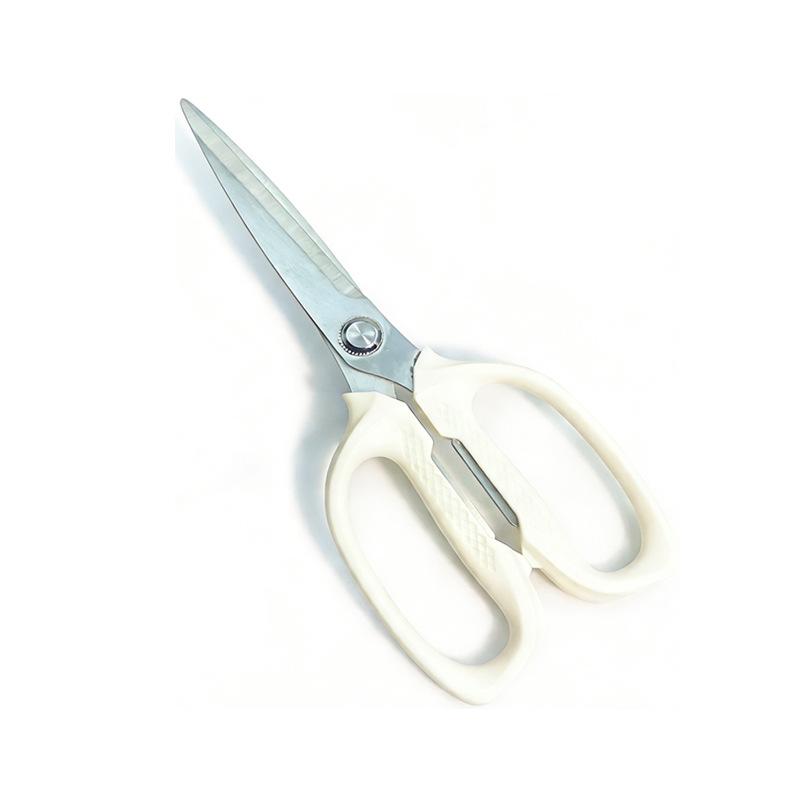 

Stainless Steel Multi-Purpose Kitchen Shears: Cut Food, Fish, Vegetables, Chicken & Paper with Pointed Tip.