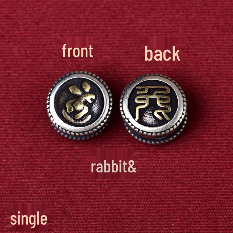 Durable Zodiac Buddha Mantra Bracelet - Double-Sided Pattern for Men & Women