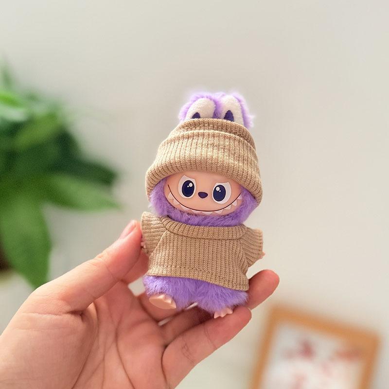 Mini Version 4.0 Vinyl Face Plush Blind Box Doll Clothes Christmas Set Small Nose Gaga Heart Bottom Password