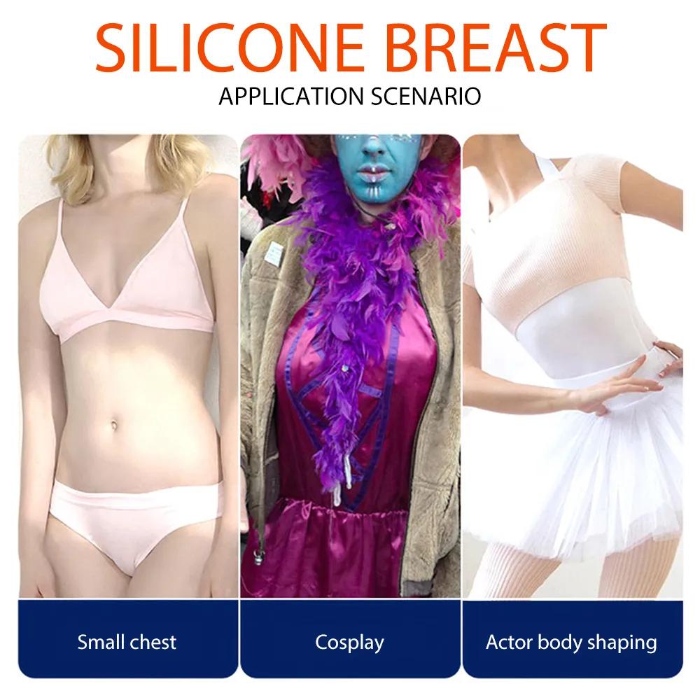 Silicone Artificial False Breast Huge Realistic Boobs Enhancer Pad Chest Shemale Transgender Crossdress Drag Queen Sissy Cosplay