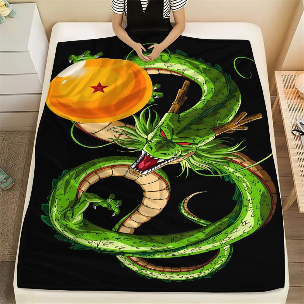 Dragon Ball Characters Print Flannel Blanket,High Quality Comfortable for All Seasons,Home Decor,Warmth and Comfort,Perfect for Christmas Gifts