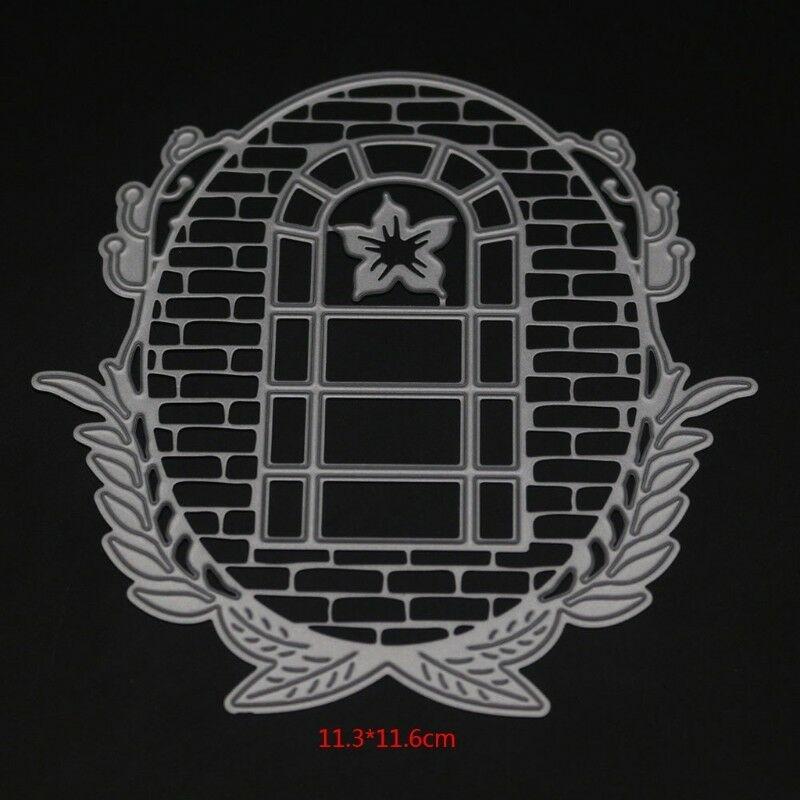 Gras Wand Fenster Schneiden Stirbt Metall Schablone DIY Scrapbooking Album Papier Karte Prägung Handwerk Rahmen Vorlage