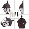 Solar Lights for Wall Porch Garden Fence Powered Outdoor Patio Deck Yard Light Sensor Auto On/Off