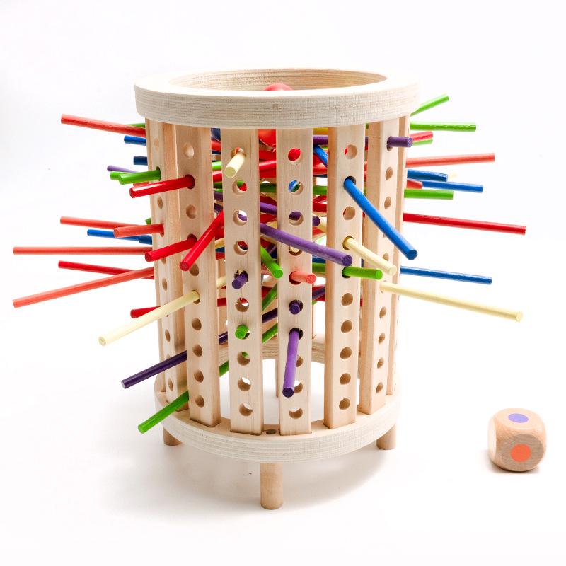 

Colorful Wooden Stick Puzzle Game: Interactive Parent-Child Educational Toy with Building Blocks