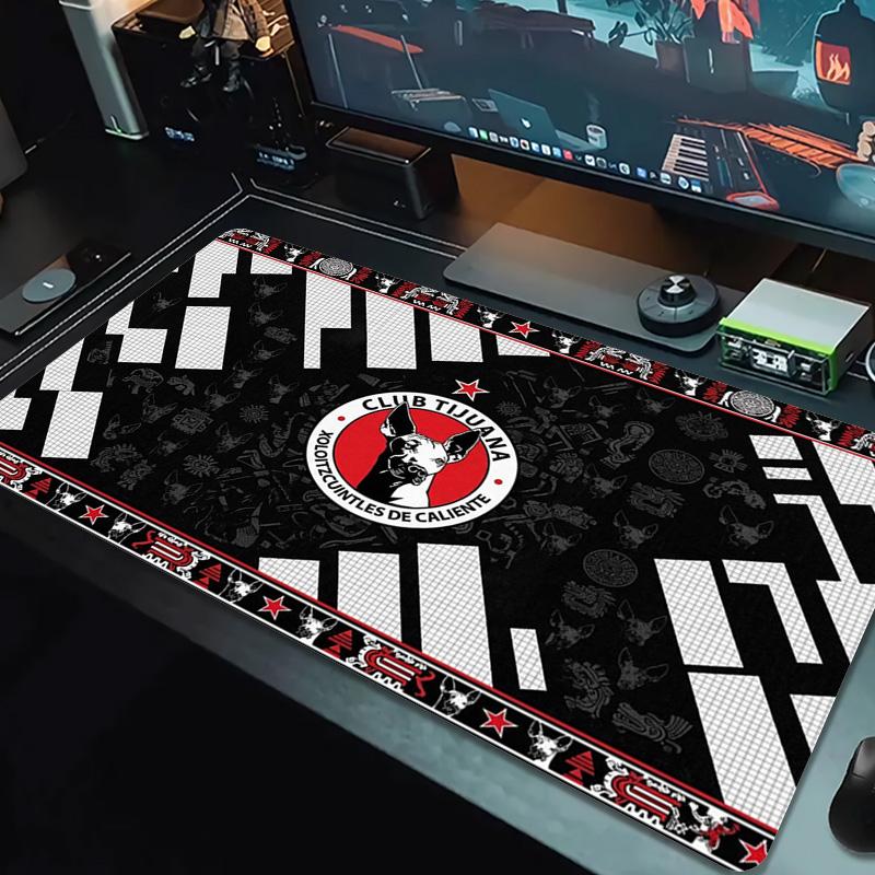 Tijuana Logo Color Mouse Pad Large Gaming Table Cushion Non-slip Laptop Tablet Big Mousepad XXL Mat Mini PC Playmat With Lock edge