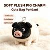 Cute Cartoon Plush Piggy Keychain – Adorable Bag Charm Cartoon Doll And Holiday Gift