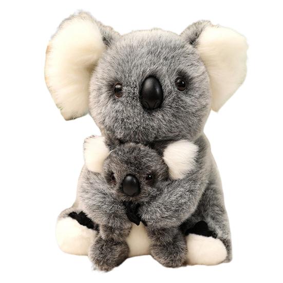 2Pcs/Set Koala Plush Toy Emotional Healing Soft Soothing Doll Hug Companion Well-being Doll Koala Hug Toy
