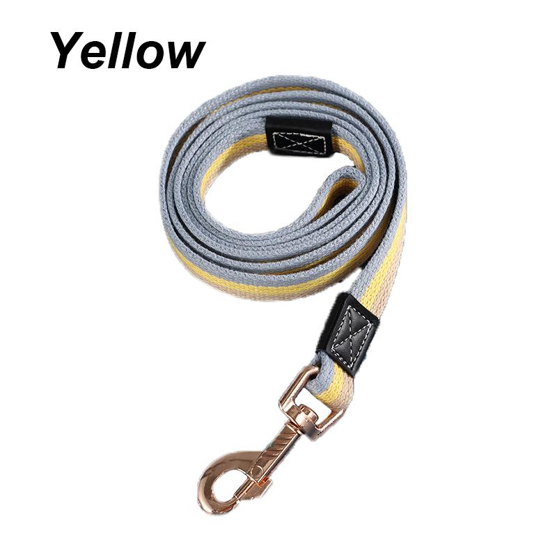 

Поводок из парусины для питомцев, удлиненный и утолщенный поводок для прогулок и дрессировки, поводок для питомцев, щенков, маленьких, средних и крупных собак 1.5cmx2m жёлтый