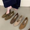 Fashion Bailamos 2025 Spring New Brand Women Flats Round Toe Shallow Slip On Ladies Casual Ballet Shoes Soft Leather Eelgant Balle Shoes