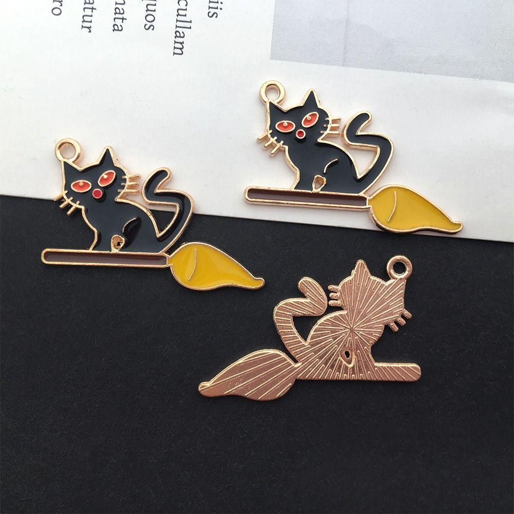 24PCS Colorful Halloween Enamel Charms Alloy Pumpkin Ghost Bat Halloween Pendants Earrings Necklaces Bracelet DIY Accessories