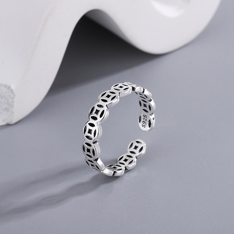 Men’s S925 Silver Index Finger Ring - Trendy Niche Style, Internet Celebrity-Inspired, Simple Yet High-End.