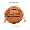 Basketball Shaped Purse Casual Shoulder Bag for Outdoor Commuting Vacation Work