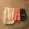 2pcs Cartoon Little Bear Towel for Women Coral Fleece Soft Absorbent Face Towel Couple Face Wiping Towel for Students Quick-drying Hair Drying Towel