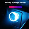 Car Cigarette Lighter USB Atmosphere Light LED Mini Colorful Night Light Wiring-Free Car Interior Lighting Accessories Supplies