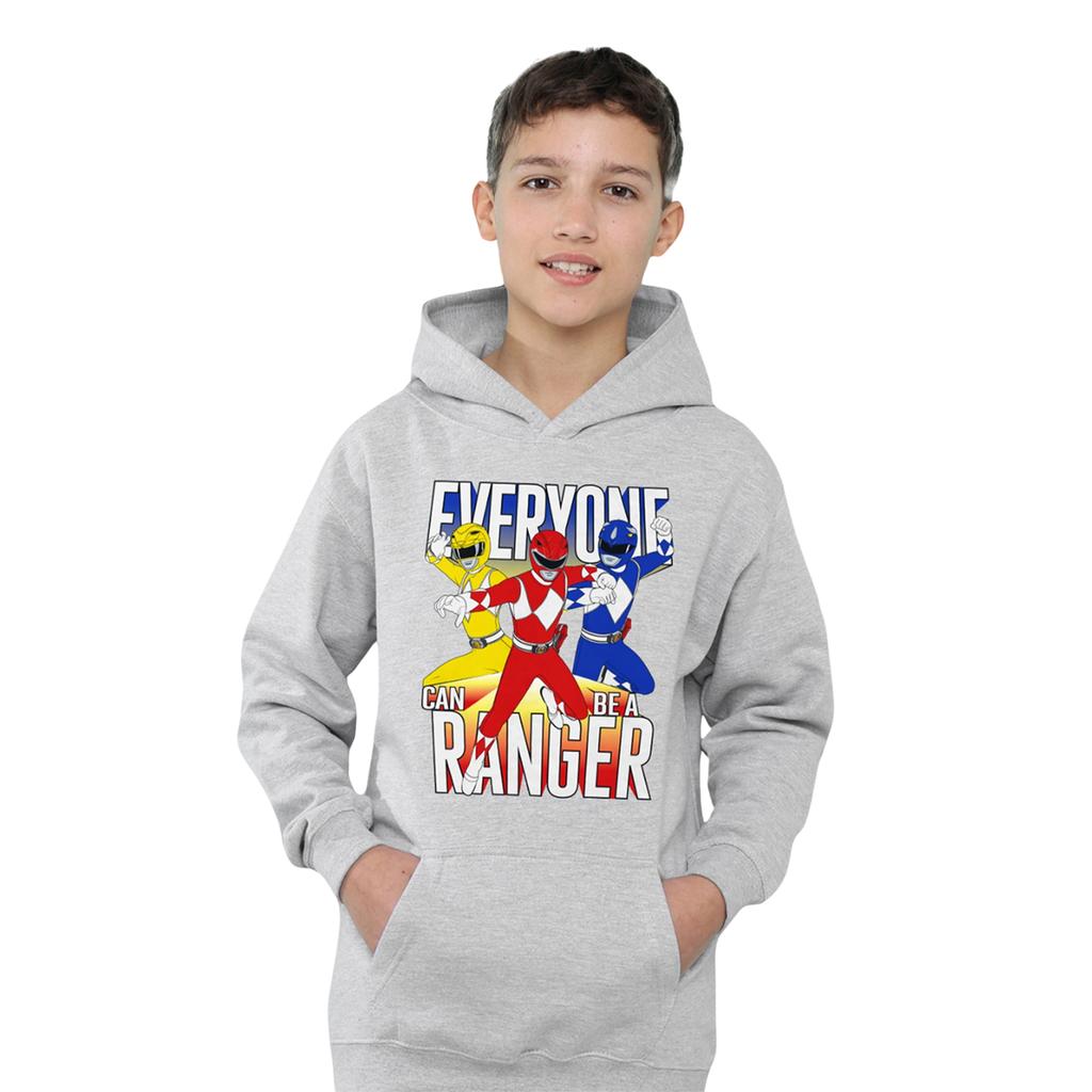 Power Rangers Childrens/Kids Everyone Can Be A Ranger Heather Pullover Hoodie