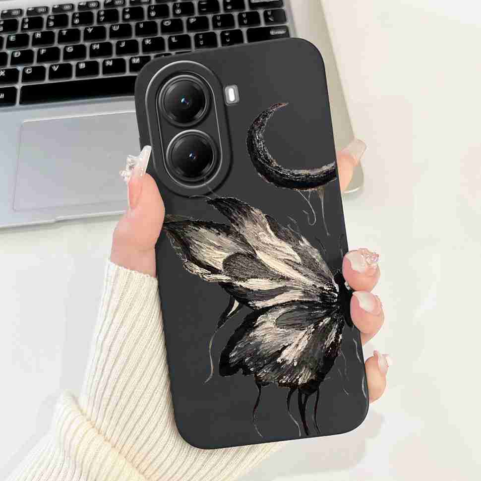 For Xiaomi Poco X7 Pro Case Cover Soft Silicone Popular Butterfly Phone Case For Poco X7 PocoX7 Pro 5G Fundas Coque Housing