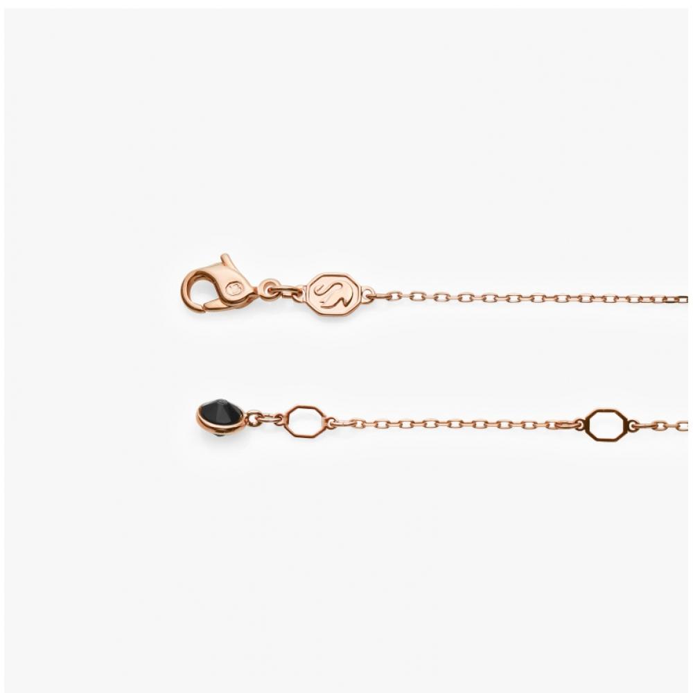 Swarovski 5678045 Swan Swan Black Necklace