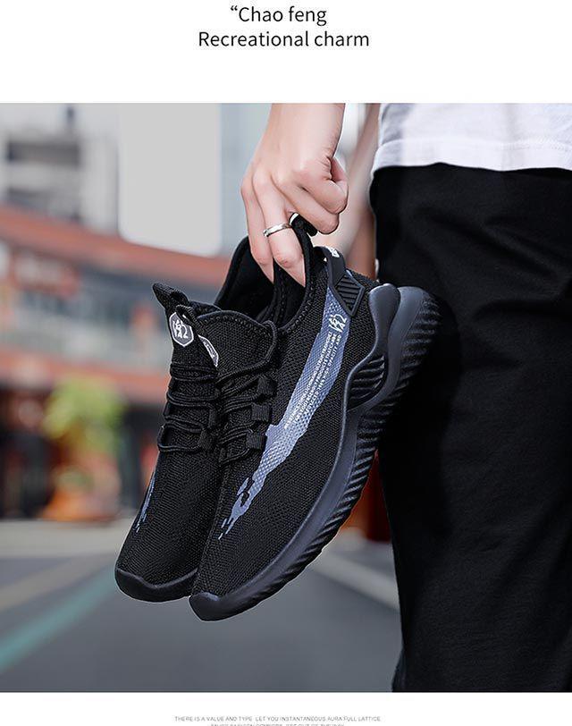 Teen Men's Trendy Sports Running Shoes - Casual Cloth Sneakers for Spring, Summer, Autumn