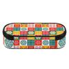 Pen Case Organized Storage Zipper Closure 300D Polyester with Main Compartment Mesh Pocket and Pen Slots for Teens and Students