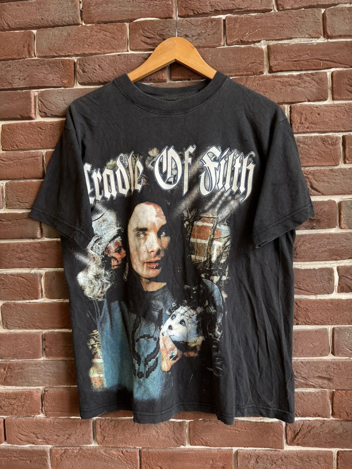 Vintage 90s Cradle Of Filth Filth Dani Filth Metal Band Tee Unisex T-Shirt XXXL
