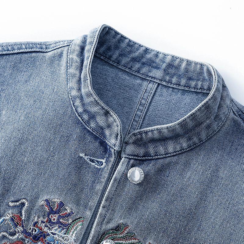Embroidered Thin Denim Vest Jacket for Women's Summer Versatile Women's Vest Sleeveless Jacket for Spring Jeans