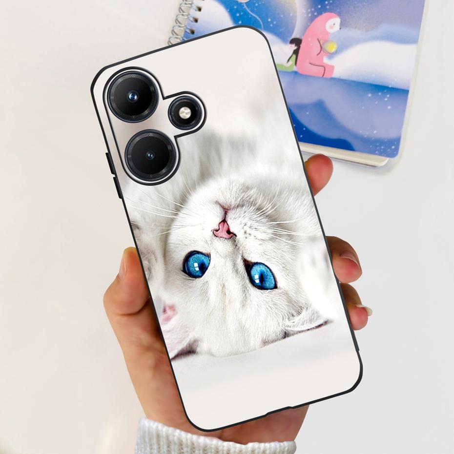 For Infinix Hot 30i 30 Play NFC Phone Case Beautiful Butterfly Flower Painted Soft Silicon Cases For Infinix Hot30 30Play Hot30i
