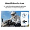 XBERSTAR Camera Helmet Mount for Insta360 GO 3S/Go 3 Action Camera, Bike Helmet Liner POV Mount Fixed Bracket Base