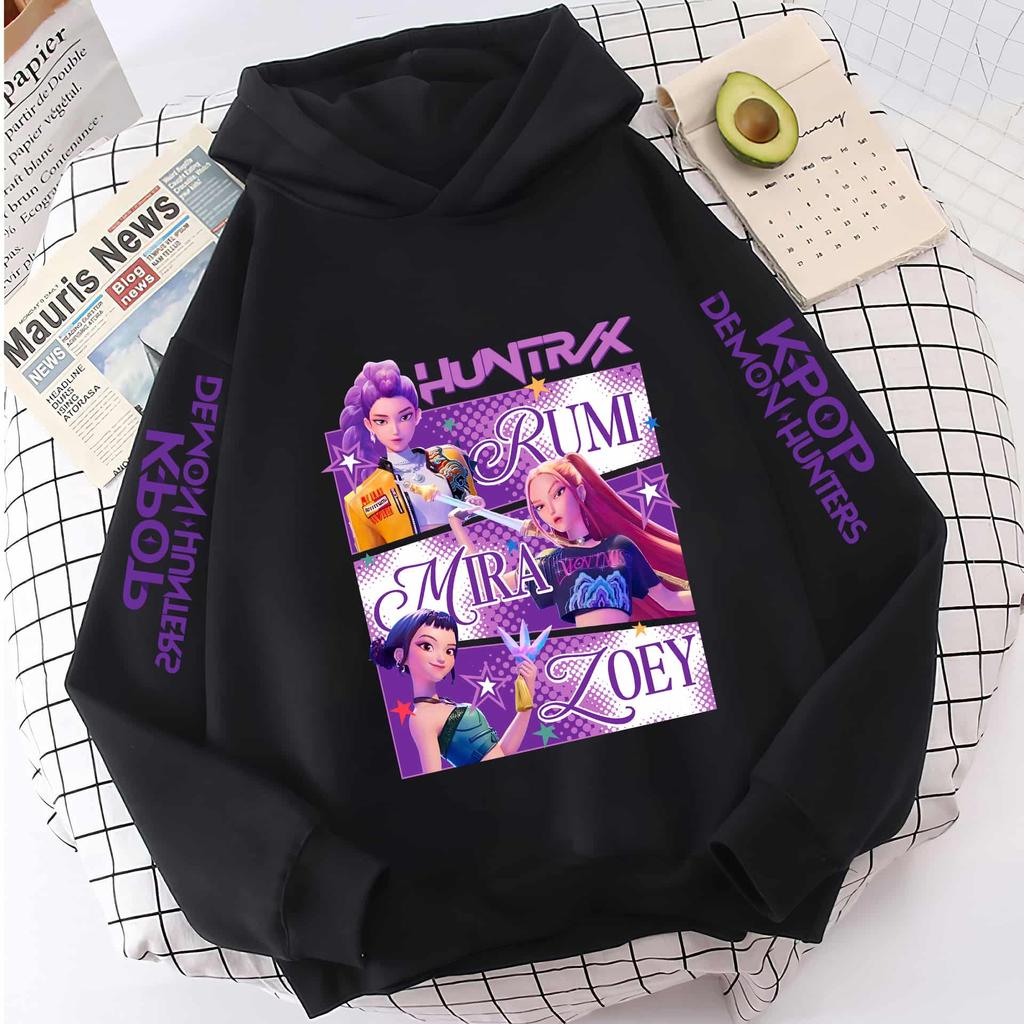 Hoodies Modische Cartoon-bedruckte Sweatshirts Pullover Niedliche langärmlige Mädchen-Cartoon-Hoodies Sportbekleidung