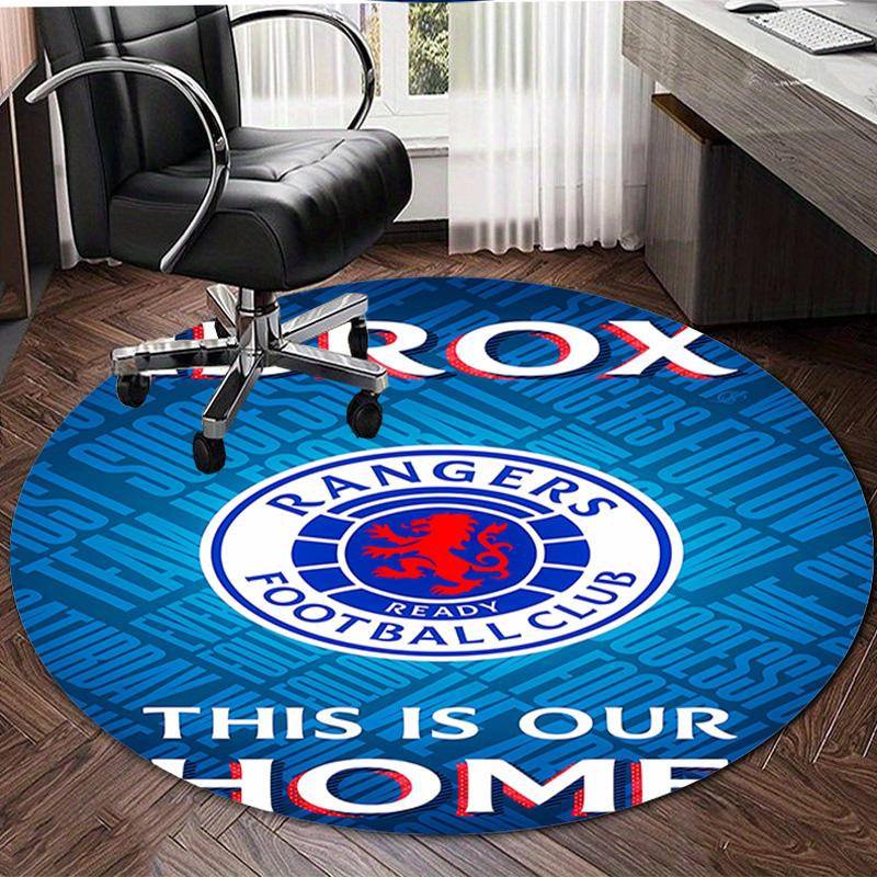 1pc Football Team (40) Design Printed Area Round Carpet for Bedroom Living Room Home Decor Rugs Mat Non Slip Mat Rug for Bedside