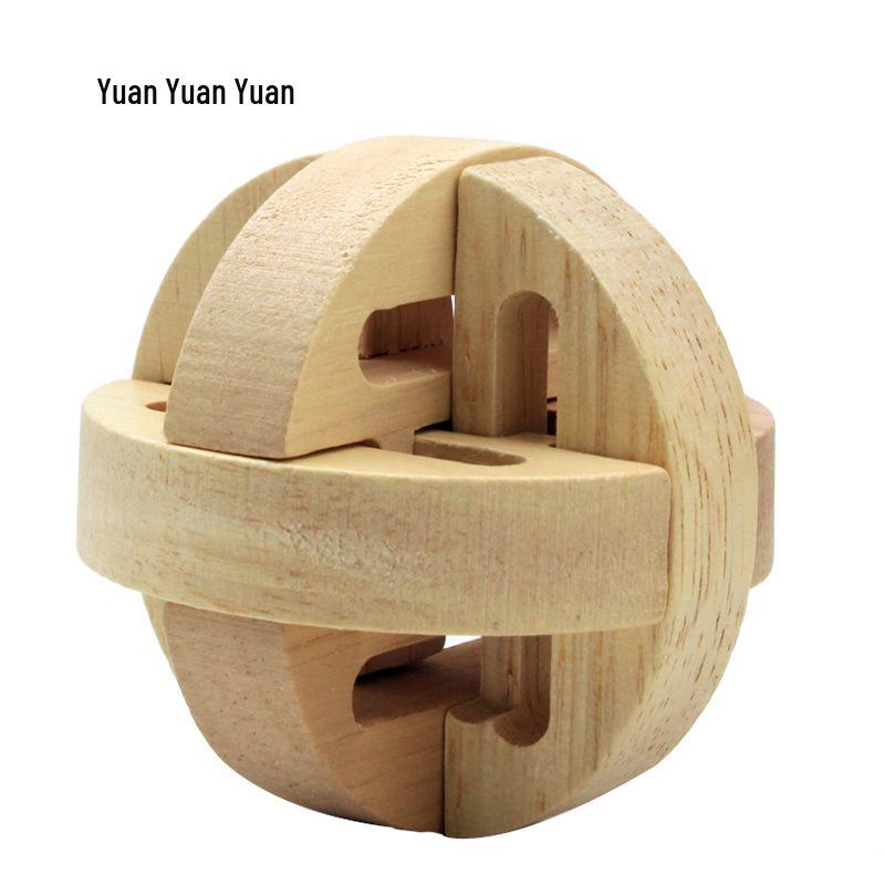 100-Piece Kongming Lock Wooden Puzzle Set for Kids and Adults