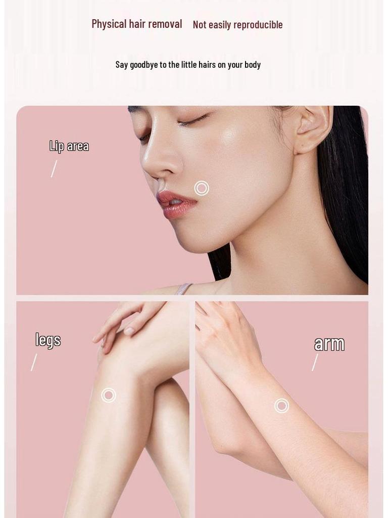 Rechargeable Facial Hair Removal Threading Device with Tweezers