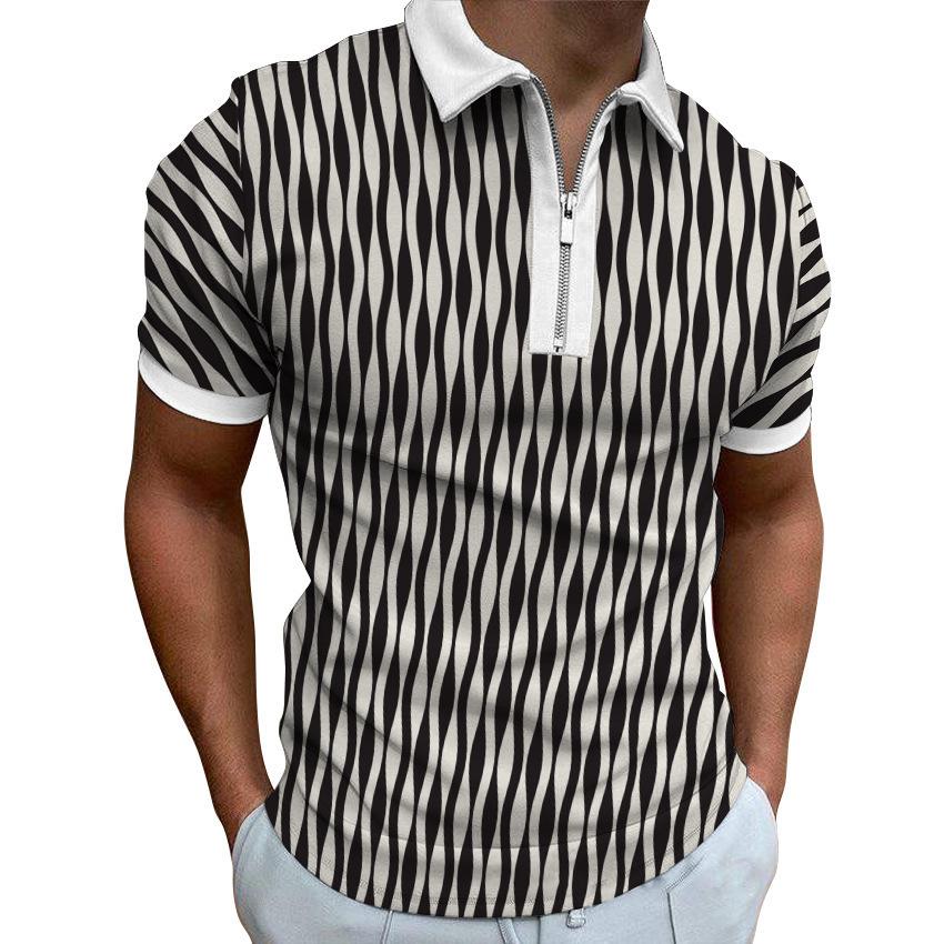 Short-sleeve polo shirt, stylish and comfortable, perfect for casual daily wear.