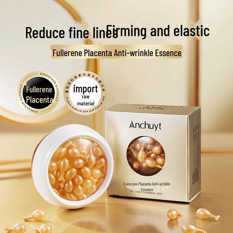 Yanchuntang Fullerene Plazenta Anti-Falten Essenz: Hellt feine Linien auf und macht die Haut weich