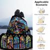 1pc Hogwarts Harry Potter Stained Glass Outdoor Flannel Throw Blanket All Season Soft Warmth,Home Decor 1031206