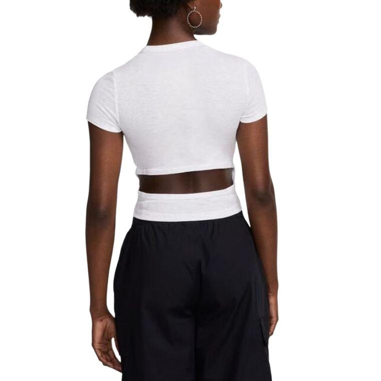 Nike T Shirts Women's White Crew Neck Moderate HJ0720-051