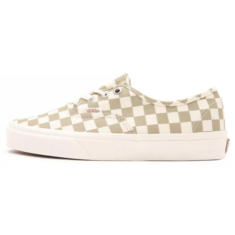 

Vans Authentic Wear Resistant Non Slip Low Top Casual Skate Shoes White Brown Grid White Brown Vans VN0A5HZS9FO 35