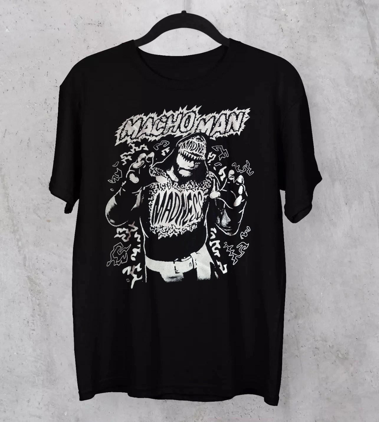 Retro Macho man Randy Savage Madness Gift For Fans Unisex S-5XL Shirt HK160 XL
