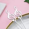 Modern Stainless Steel Music Note Treble Clef Spoon Coffee Stirrer and Ice Cream Spoon for Tea, Holidays, Gifts