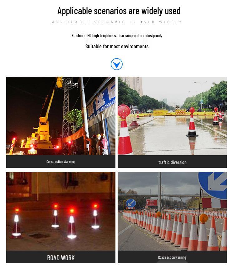 Plum Blossom LED Strobe Light: Nighttime Traffic & Safety Cone Signal