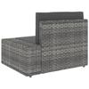 VidaXL Garden Furniture Set 7 Pcs Wicker Grey