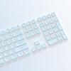 Double Skin Milk Pudding Mechanical Keyboard Keycaps, Luminous OEM Height, 130-Key Full Set