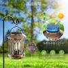 Letmy Solar Lantern, Outdoor Waterproof Garden Light, Stylish LED Lantern with Warm White LED, Dawn Automatic On/Off, Suitable for Gardens, Flower Bed