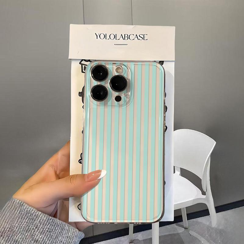 Colorful Vertical Stripes Phone Case For Samsung A57 A07 A36 A26 A56 A16 A06 A55 A35 A25 A15 A05 A54 A13 A53 Clear Back Cover