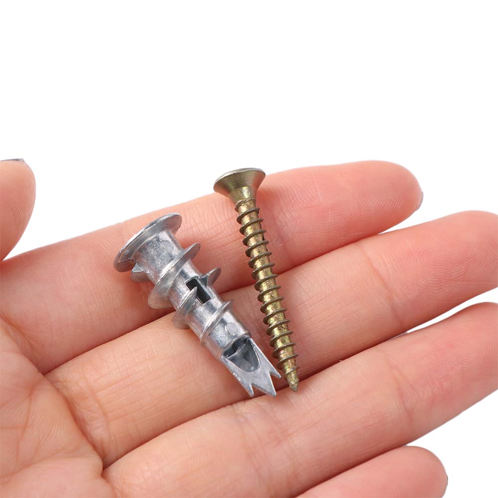 54pcs Prevent Loose Screw Assortment Kit Self-Drilling Wall Screws Set Home Improvement