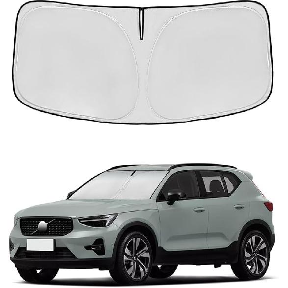 Windshield Sun Shade For Mazda 3 2014-2018 Double Layer 240T Front Window Shade Fit Mazda 3 Sun Visor Foldable Shade Blocks UV Rays Summer Must Have
