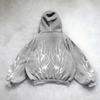 Oversized Hooded Sweatshirt With 3D Graphic Print Streetwear Y2K Gothic Hip Hop Unisex Pullover