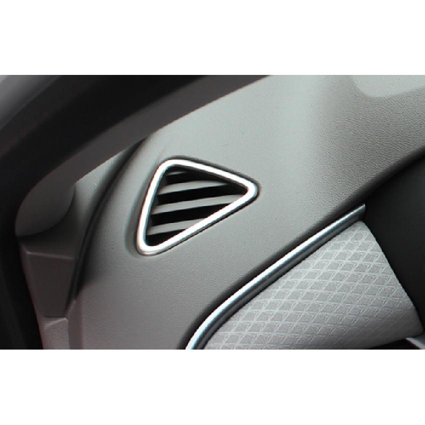 For Chevrolet Malibu 16-21 Silver Steel Inner L&R AC Air Outlet Vent Cover Trim