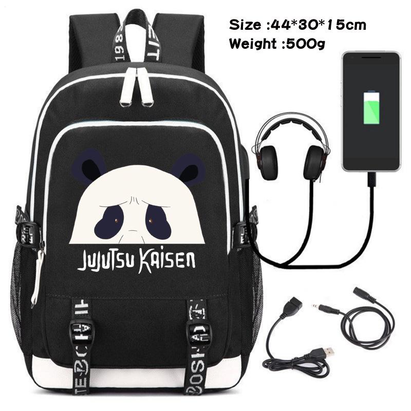 Spell Retreat Peripher bedruckter Rucksack USB-Lade-Rucksack Studenten-Schultasche Outdoor-Computertasche Reisetasche