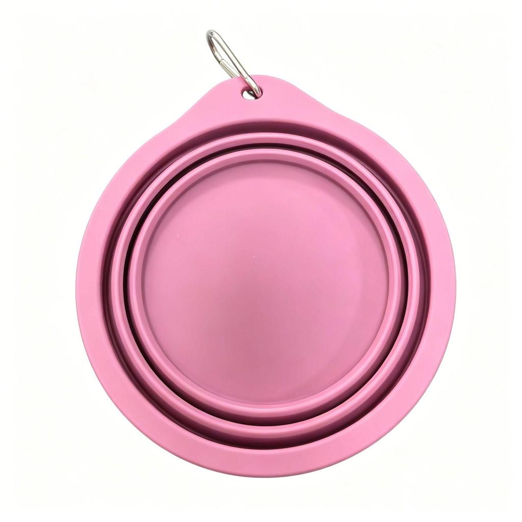 Portable Foldable Silicone Pet Bowl for Dogs & Cats - Outdoor Food & Water Bowl