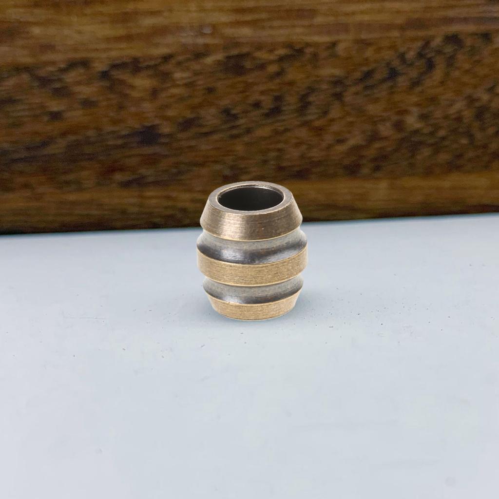 Brass Lanyard Beads Knives EDC Texture Barrel Paracord Bead Bracelet Keychains Handcraft Pendant DIY Outdoor Accessories